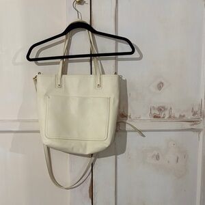 LC Lauren Conrad Cream Tote Bag